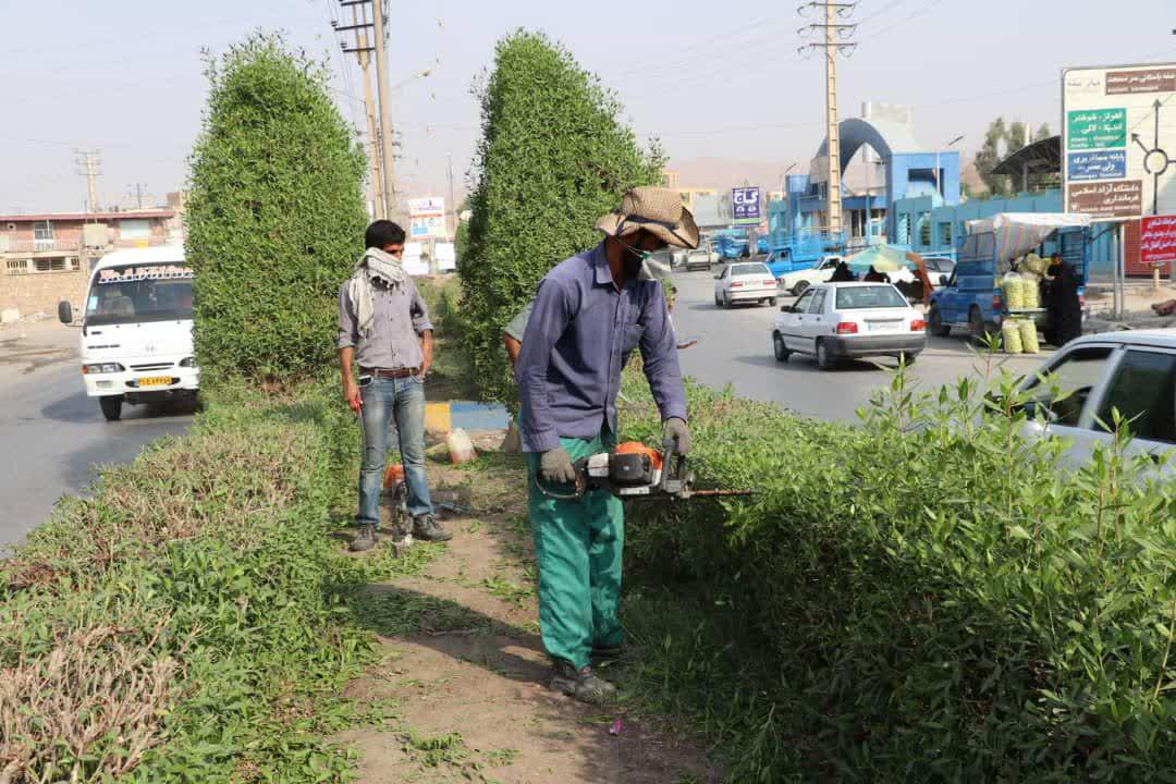 گزارش عملکرد واحد فضای سبز و پارکهای حوزه خدمات شهرداری مسجدسلیمان