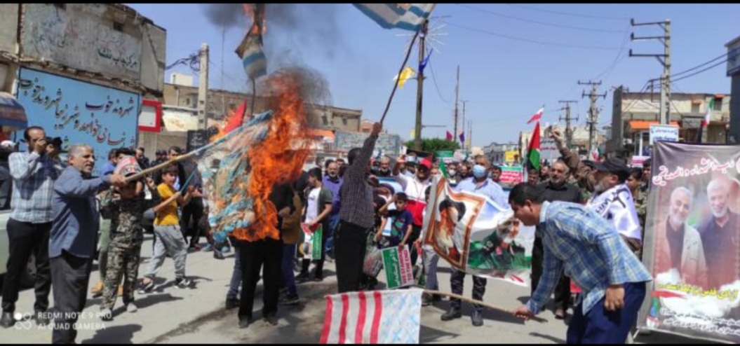 حضور پرشور مردم مسجدسلیمان در راهپیمایی روز جهانی قدس