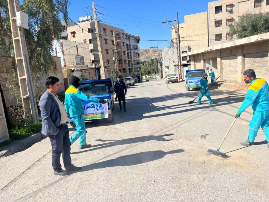 آغاز عملیات پاکسازی محلات سطح شهر مسجدسلیمان