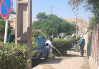 تداوم خدمات عام‌المنفعه در حوزه فضای سبز توسط شرکت بهره‌برداری نفت و گاز مسجدسلیمان