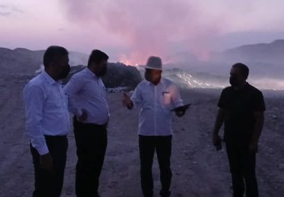 بازدید میدانی معاونین شهرداری مسجدسلیمان از پروژه سایت پسماند / تأکید بر تسریع اجرای سایت پسماند شهری