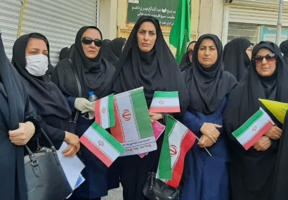 برگزاری اجتماع بزرگ زینبیون در مسجدسلیمان +تصاویر