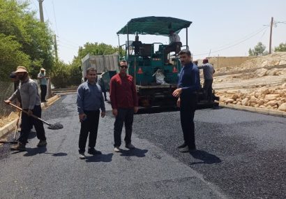 عملیات بهسازی معابر روستای علی‌آباد بخش مرکزی به اجرا درآمد