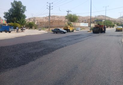 جاده هنرستان با دستور شهردار مسجدسلیمان ترمیم شد