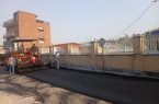 بهسازی و آسفالت معابر اطراف مسجد جامع منطقه نمره یک توسط شهرداری مسجدسلیمان