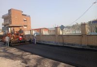 بهسازی و آسفالت معابر اطراف مسجد جامع منطقه نمره یک توسط شهرداری مسجدسلیمان