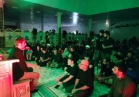 برپایی باشکوه مراسم سوگواری دهه پایانی ماه صفر در مصلی نماز جمعه مسجدسلیمان