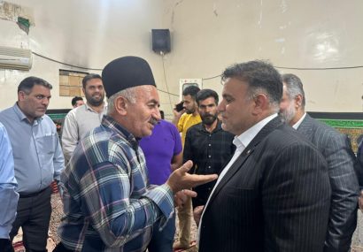 برگزاری دیدار مردمی فرماندار شهرستان مسجد سلیمان در مسجد روستای هفت شهیدان