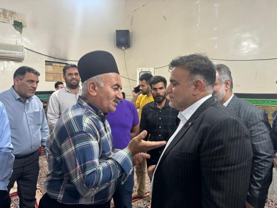 برگزاری دیدار مردمی فرماندار شهرستان مسجد سلیمان در مسجد روستای هفت شهیدان