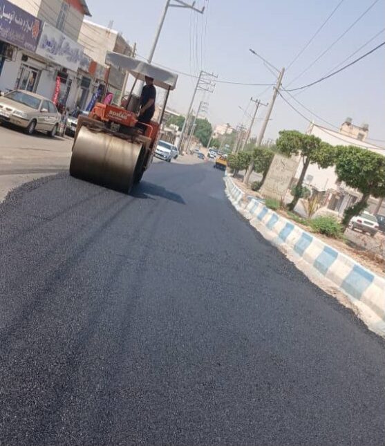 آغاز عملیات آسفالت محور اصلی با تأکید شهردار مسجدسلیمان