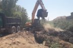 عملیات لایروبی کانال‌های محله چیت‌شویی در دستور کار شهرداری مسجدسلیمان