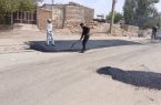 اجرای عملیات آسفالت نوار حفاری و لکه‌گیری معابر در سطح شهر مسجدسلیمان