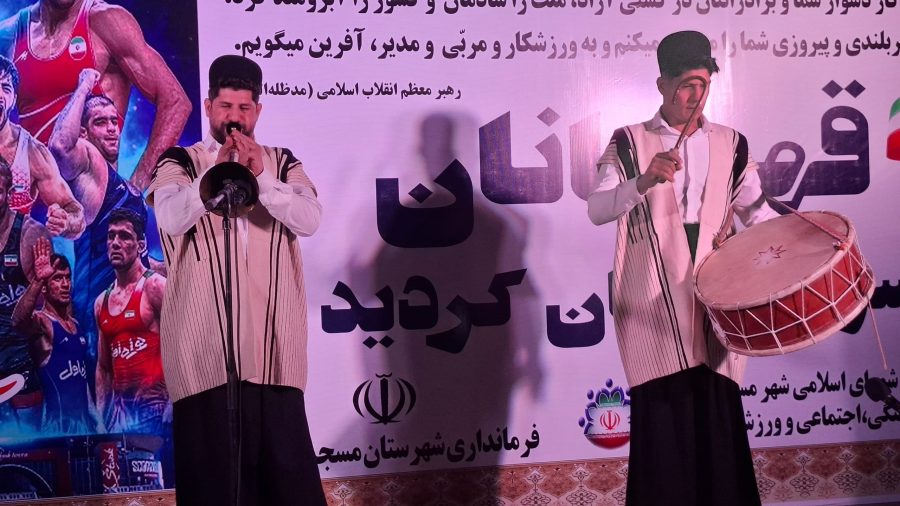 جشن بزرگ قهرمانی تیم‌های ملی کشتی در مسجدسلیمان برگزار شد
