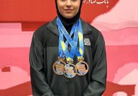 درخشش دختر وزنه بردار مسجدسلیمانی در مسابقات کشوری