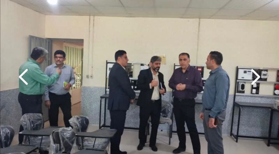 بازدید هیأت دانشگاه آزاد اسلامی از مرکز آموزش فنی و حرفه‌ای مسجدسلیمان