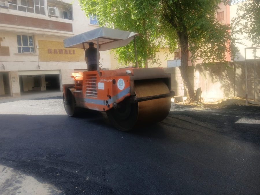 آسفالت معابر منطقه ۵ بنگله پشت آموزشگاه علی ابن مهزیار / مطالبه سالیان دراز ساکنان محقق شد