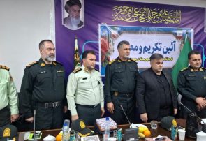 تکریم و معارفه فرمانده انتظامی شهرستان مسجدسلیمان برگزار شد