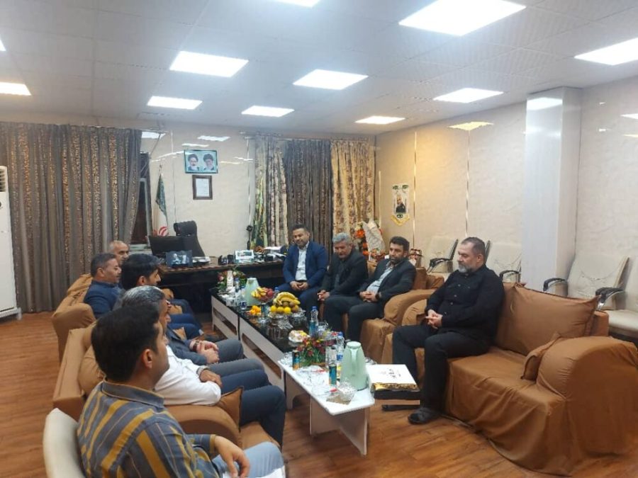 حضور شهردار و اعضای شورای شهر مسجدسلیمان در فرماندهی انتظامی و تبریک انتصاب سرهنگ عباسی