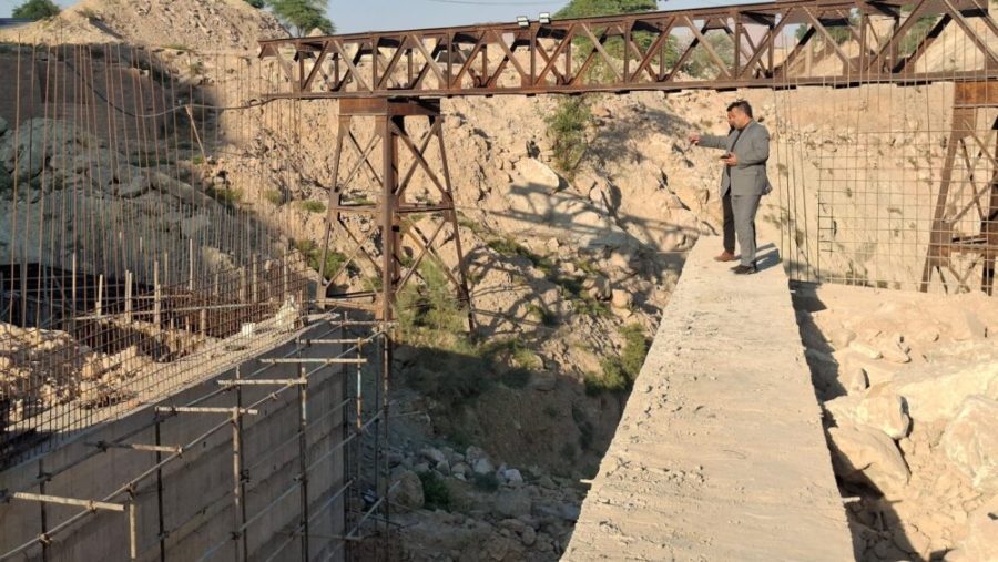 بازدید شهردار مسجدسلیمان از مراحل پایانی پروژه پل مالکریم