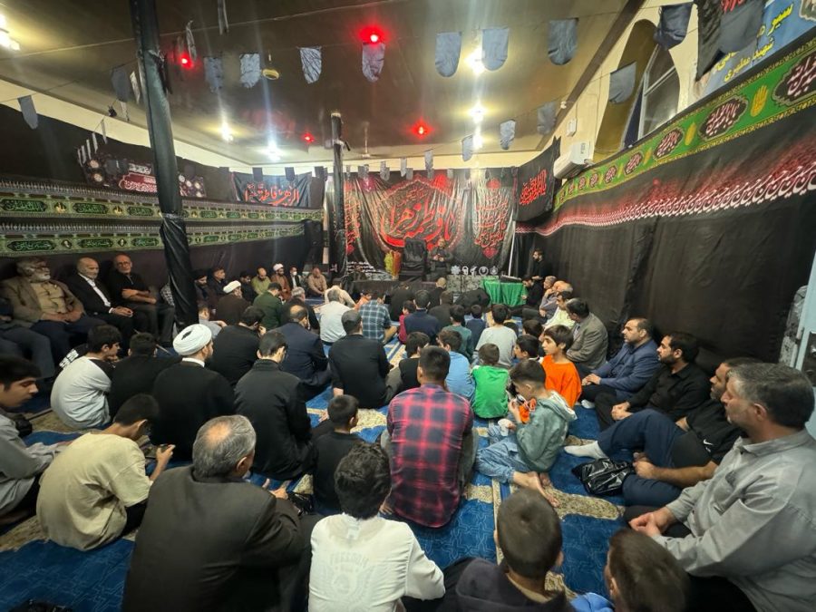 برگزاری مراسم پرشور عزاداری ایام فاطمیه در مسجدسلیمان