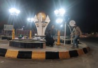 تداوم عملیات بازسازی در میدان خبرنگار مسجدسلیمان