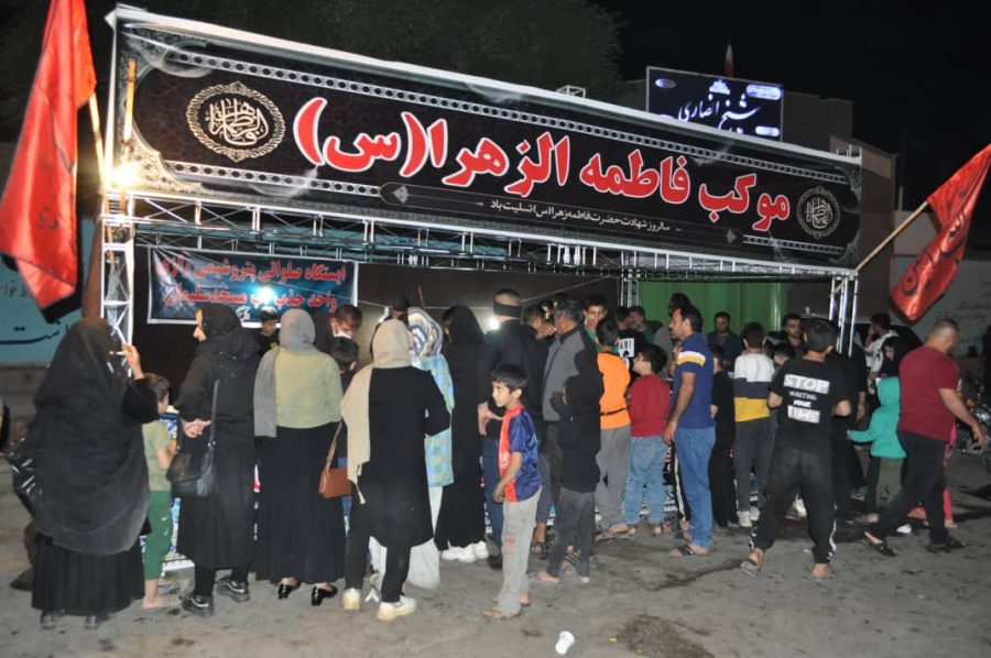 برپایی موکب حضرت فاطمه زهرا(س) در مسجدسلیمان با مشارکت ناحیه مقاومت سپاه و بسیج پتروشیمی رازی