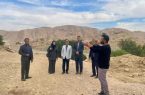 بازدید اعضای شورای شهر مسجدسلیمان و نمایندگان شرکت مشاور و طراح از محل احداث پارک کوهستان در کوی نفت‌خیز