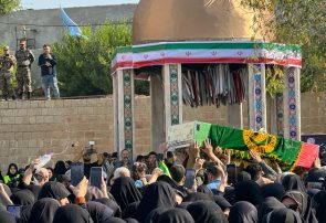 مردم مسجدسلیمان با شکوهی تاریخی شهید گمنام را بدرقه کردند + تصاویر