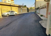 اجرای پروژه آسفالت معابر منطقه دره اشکفت پشت دفتر هواپیمایی توسط شهرداری مسجدسلیمان