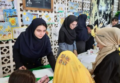 برگزاری نمایشگاه و ایستگاه نقاشی کانون پرورش فکری در نخستین جشنواره زنبور عسل مسجدسلیمان