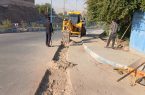 زیرسازی نوار حفاری مسیرهای شیخ مندنی و نفتک انجام شد