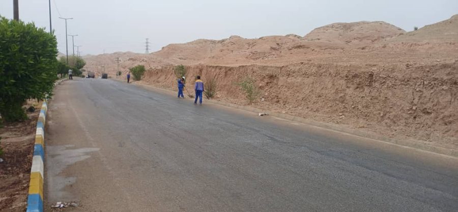 پاکسازی و بهسازی محیطی در بلوار بی‌بیان انجام شد