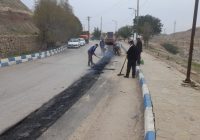 ساماندهی مسیر تپه شهدای گمنام نفتک با ترمیم و اجرای آسفالت نوار حفاری