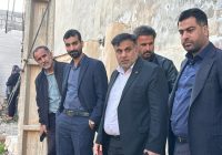 بازدید فرماندار مسجدسلیمان از کانال فاضلاب فرونشسته محله دره مجسمه و اتخاذ تصمیمات فوری