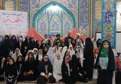 مراسم معنوی اعتکاف با حضور پر شور جوانان و نوجوانان مسجدسلیمانی به کار خود پایان داد