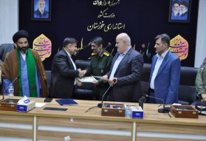 آیین تکریم و معارفه فرماندار شهرستان مسجدسلیمان برگزار شد