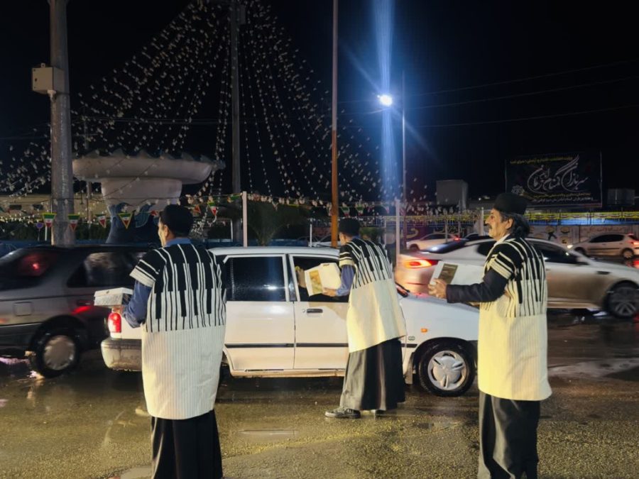 برپایی ایستگاه صلواتی و ایستگاه شادی به مناسبت میلاد امام زمان(عج) و دهه مبارک فجر در مسجدسلیمان