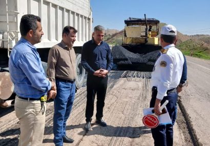 بازدید سرپرست فرمانداری مسجدسلیمان از پروژه مسیرشکافی جاده دوراهی لالی تا زیلایی