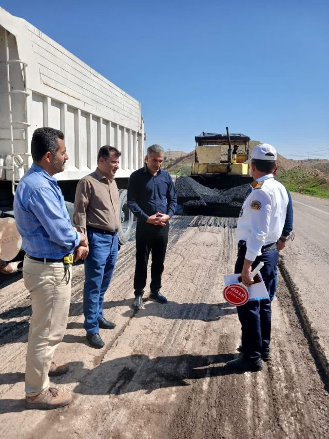 بازدید سرپرست فرمانداری مسجدسلیمان از پروژه مسیرشکافی جاده دوراهی لالی تا زیلایی
