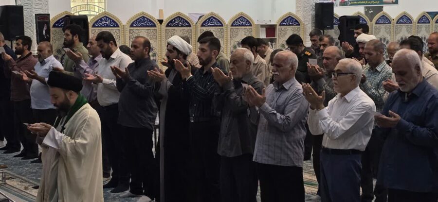 طنین بندگی در میعادگاه عاشقان؛ اقامه باشکوه نماز عید قربان در مسجدسلیمان