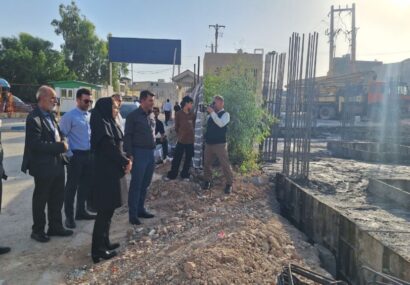 بازدید فرماندار مسجدسلیمان از پروژه احداث مرکز پرتودرمانی بیمارستان ۲۲ بهمن