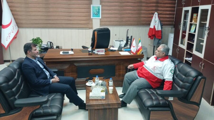 بررسی مسائل و نیازهای هلال احمر مسجدسلیمان در دیدار فرماندار با سرپرست هلال احمر خوزستان