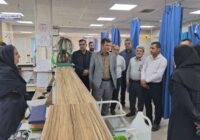 حضور فرماندار مسجدسلیمان در بیمارستان تأمین اجتماعی شفا مسجدسلیمان به مناسبت هفته تأمین اجتماعی