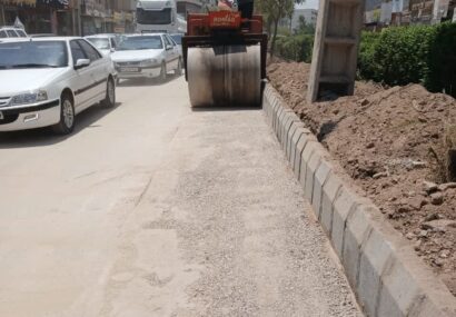 پایان عملیات زیرسازی محور سرکوره ها به میدان باشگاه مرکزی؛ مسیر برای اجرای آسفالت آماده شد