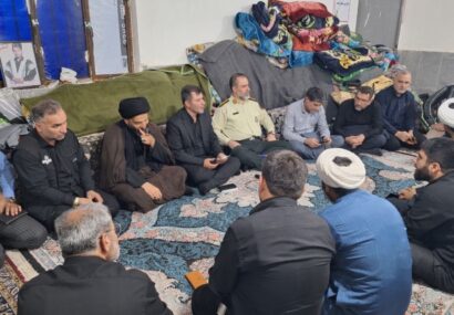بازدید میدانی فرماندار مسجدسلیمان و مسئولان شهرستان از موکب اربعین امام رضا(ع) در مرز چذابه