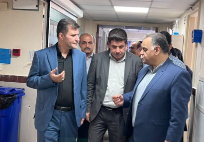 بازدید مشترک فرماندار مسجدسلیمان و مدیر درمان تأمین اجتماعی خوزستان از بیمارستان شفا با هدف پیگیری مشکلات درمانی
