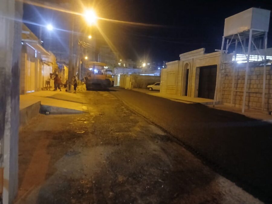 آسفالت معابر هشت بنگله فاز یک؛ پاسخ شهرداری به مطالبات شهروندان