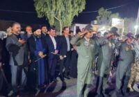 استقبال باشکوه مردم مسجدسلیمان از پیکر مطهر شهید تازه‌تفحص‌شده حسین حوریان