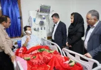 عیادت فرماندار مسجدسلیمان از دکتر داریوش جلیلی و تاکید بر برخورد قاطع با عامل حادثه
